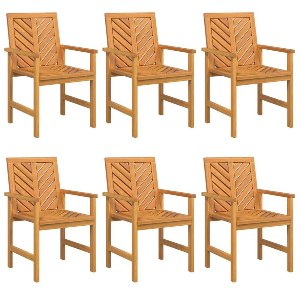 vidaXL Scaune de dining pentru grădină 6 pcs Maro 59 x 62.5 x 89 cm