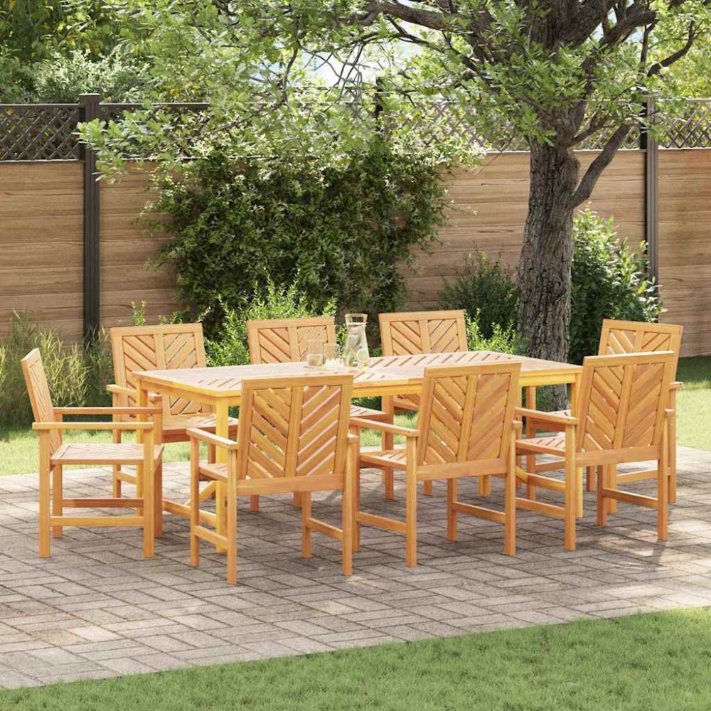 vidaXL Scaune de dining pentru grădină 8 pcs Maro 59 x 62.5 x 89 cm