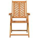 vidaXL Fotoliu reclinabil 4 pcs Maro 57 x 71 x 90cm lemn