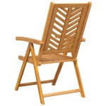 vidaXL Fotoliu reclinabil 4 pcs Maro 57 x 71 x 90cm lemn