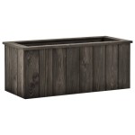 vidaXL Strat înălțat, gri închis, 74 x 32 x 30 cm, lemn masiv de pin vidaXL Strat înălțat, gri închis, 74 x 32 x 30 cm, lemn masiv de pin