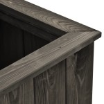 vidaXL Strat înălțat, gri închis, 74 x 32 x 30 cm, lemn masiv de pin vidaXL Strat înălțat, gri închis, 74 x 32 x 30 cm, lemn masiv de pin