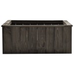 vidaXL Strat înălțat, gri închis, 74 x 77 x 30 cm, lemn masiv de pin vidaXL Strat înălțat, gri închis, 74 x 77 x 30 cm, lemn masiv de pin