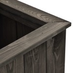 vidaXL Strat înălțat, gri închis, 74 x 77 x 30 cm, lemn masiv de pin vidaXL Strat înălțat, gri închis, 74 x 77 x 30 cm, lemn masiv de pin