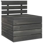 vidaXL Set mobilier grădină din paleți, 2 piese, gri închis, lemn pin vidaXL Set mobilier grădină din paleți, 2 piese, gri închis, lemn pin