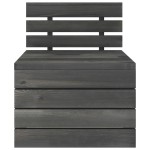 vidaXL Set mobilier grădină din paleți, 2 piese, gri închis, lemn pin vidaXL Set mobilier grădină din paleți, 2 piese, gri închis, lemn pin