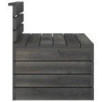 vidaXL Set mobilier grădină din paleți, 2 piese, gri închis, lemn pin vidaXL Set mobilier grădină din paleți, 2 piese, gri închis, lemn pin