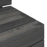 vidaXL Set mobilier grădină din paleți, 2 piese, gri închis, lemn pin vidaXL Set mobilier grădină din paleți, 2 piese, gri închis, lemn pin