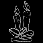 vidaXL Figurine lumânări de Crăciun cu 144 LED-uri, 3 buc., 70x42 cm