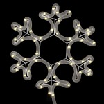 vidaXL Figurină Fulg de Zăpadă de Crăciun LED 2 buc. alb cald 27x27 cm