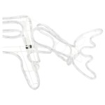 vidaXL Figurină ren de Crăciun, 2 buc., alb cald, 73x31x45 cm