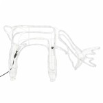 vidaXL Figurină ren de Crăciun, 3 buc., alb cald, 73x31x45 cm