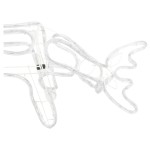 vidaXL Figurină ren de Crăciun, 3 buc., alb cald, 73x31x45 cm