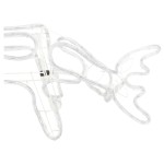 vidaXL Figurină ren de Crăciun, 3 buc., alb rece, 73x31x45 cm