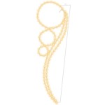 vidaXL Șir de lumini în formă de bilă 4 buc. alb cald 111,5x35x4,5 cm
