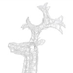 vidaXL Decorațiuni reni de Crăciun, 2 buc., 60x16x100 cm, acril vidaXL Decorațiuni reni de Crăciun, 2 buc., 60x16x100 cm, acril