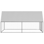 vidaXL Coteț de păsări pentru exterior, 2x4x2 m, oțel galvanizat vidaXL Coteț de păsări pentru exterior, 2x4x2 m, oțel galvanizat
