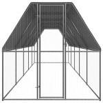vidaXL Coteț de păsări pentru exterior, 2x10x2 m, oțel galvanizat vidaXL Coteț de păsări pentru exterior, 2x10x2 m, oțel galvanizat