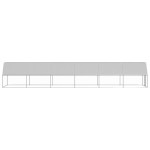 vidaXL Coteț de păsări pentru exterior, 2x12x2 m, oțel galvanizat