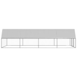 vidaXL Coteț de păsări pentru exterior, 3x8x2 m, oțel galvanizat