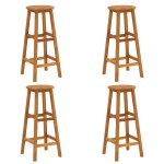 vidaXL Set bar de grădină, 5 piese, lemn masiv de acacia