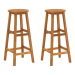 vidaXL Set bar de grădină, 3 piese, lemn masiv de acacia