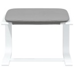 vidaXL Scaun de relaxare cu taburet, gri deschis, textil vidaXL Scaun de relaxare cu taburet, gri deschis, textil