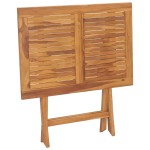 vidaXL Masă de grădină pliabilă, 90x60x75 cm, lemn masiv de tec