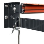 vidaXL Copertină retractabilă portocaliu/maro 4,5x3 m, textil/aluminiu