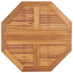 vidaXL Masă de grădină pliabilă, 90x90x75 cm, lemn masiv de tec