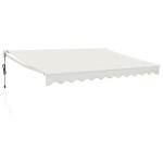 vidaXL Copertină retractabilă automată, crem, 3x2,5 m vidaXL Copertină retractabilă automată, crem, 3x2,5 m