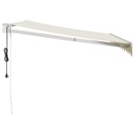 vidaXL Copertină retractabilă automată, crem, 3x2,5 m vidaXL Copertină retractabilă automată, crem, 3x2,5 m