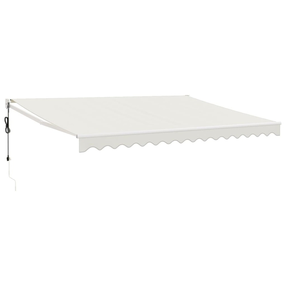 vidaXL Copertină retractabilă automată, crem, 4x3 m