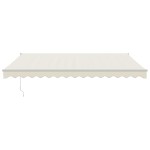 vidaXL Copertină retractabilă automată, crem, 4x3 m vidaXL Copertină retractabilă automată, crem, 4x3 m