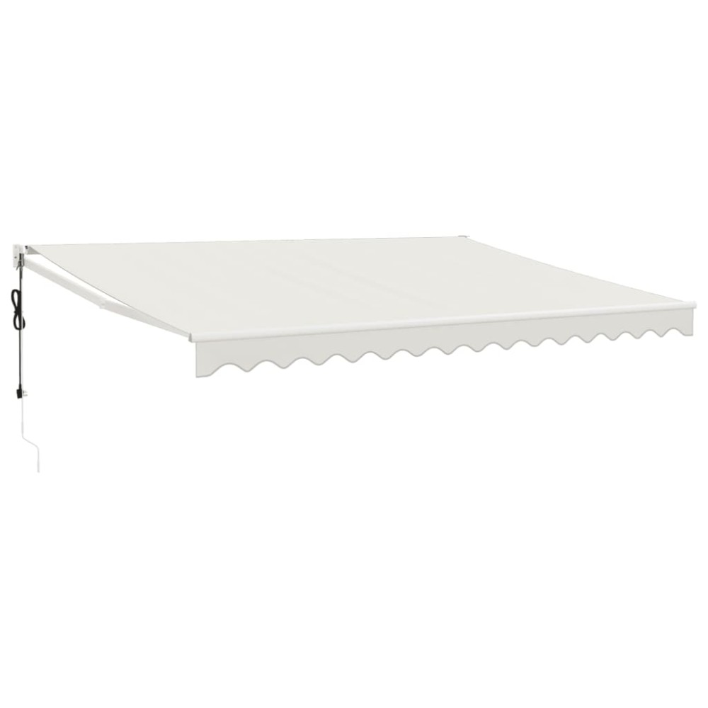 vidaXL Copertină retractabilă automată, crem, 4,5x3 m