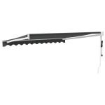 vidaXL Copertină retractabilă automată, antracit, 3x2,5 m vidaXL Copertină retractabilă automată, antracit, 3x2,5 m