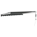 vidaXL Copertină automată retractabilă, antracit, 3,5x2,5 m vidaXL Copertină automată retractabilă, antracit, 3,5x2,5 m