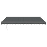 vidaXL Copertină retractabilă automată, antracit, 4x3 m vidaXL Copertină retractabilă automată, antracit, 4x3 m