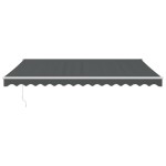 vidaXL Copertină retractabilă automată, antracit, 4,5x3 m vidaXL Copertină retractabilă automată, antracit, 4,5x3 m