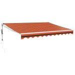 vidaXL Copertină retractabilă automată, portocaliu și maro, 3x2,5 m vidaXL Copertină retractabilă automată, portocaliu și maro, 3x2,5 m