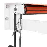 vidaXL Copertina retractabilă automată, portocaliu și maro, 4x3 m vidaXL Copertina retractabilă automată, portocaliu și maro, 4x3 m