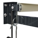 vidaXL Copertină retractabilă, crem, 3,5x2,5 m, textil și aluminiu