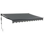 vidaXL Copertină retractabilă automată, antracit, 3x2,5 m vidaXL Copertină retractabilă automată, antracit, 3x2,5 m
