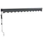 vidaXL Copertină retractabilă automată, antracit, 3x2,5 m vidaXL Copertină retractabilă automată, antracit, 3x2,5 m