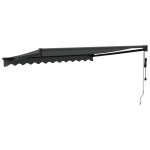 vidaXL Copertină automată retractabilă, antracit, 3,5x2,5 m vidaXL Copertină automată retractabilă, antracit, 3,5x2,5 m