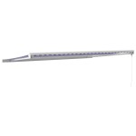 vidaXL Copertină retractabilă albastru/alb, 5x3 m, textil/aluminiu vidaXL Copertină retractabilă albastru/alb, 5x3 m, textil/aluminiu