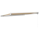 vidaXL Copertină retractabilă, galben/alb, 3x2,5 m, textil/aluminiu