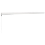 vidaXL Copertină retractabilă, galben/alb, 5x3 m, textil/aluminiu