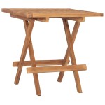 vidaXL Masă de grădină pliabilă, 50 x 50 x 50 cm, lemn masiv tec vidaXL Masă de grădină pliabilă, 50 x 50 x 50 cm, lemn masiv tec
