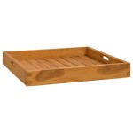 vidaXL Tavă pentru servit, 50x50 cm, lemn masiv de tec vidaXL Tavă pentru servit, 50x50 cm, lemn masiv de tec
